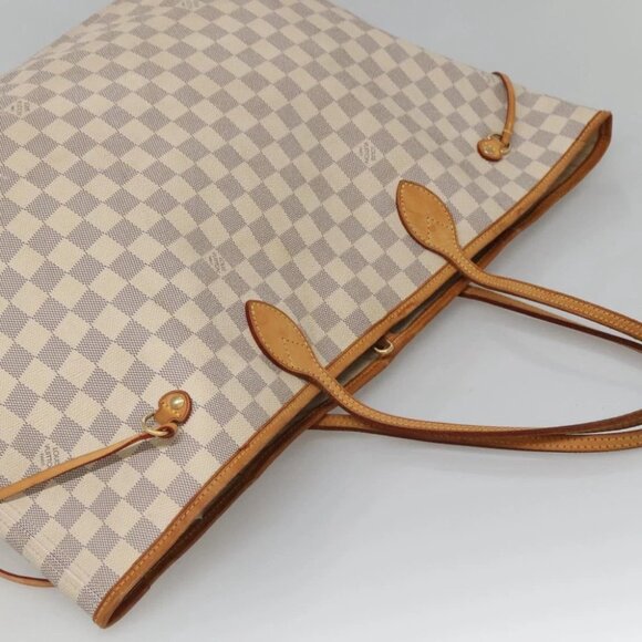 LOUIS VUITTON Damier Azur Neverfull GM Tote Bag N41360 LV Auth MX436 - Picture 8 of 15